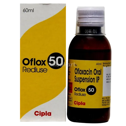 oflox 50mg rediuse syrup 60 ml